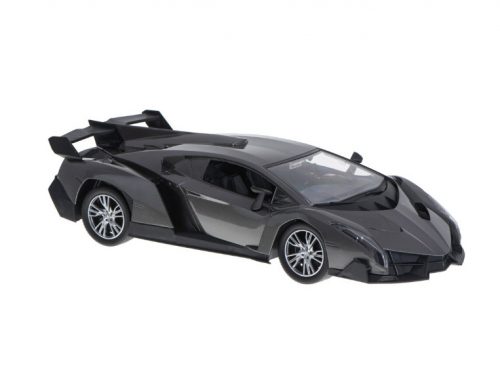 Távirányítós Lamborghini 1:12-es méretben fekete-szürke