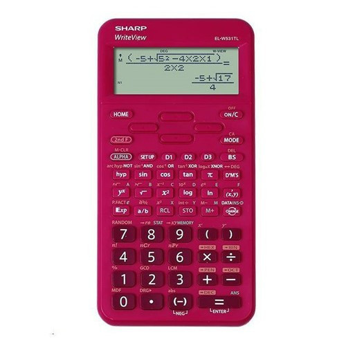 Számológép tudományos SHARP EL-W531TLBR 420 funkciós 12 digit piros