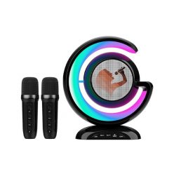   YS-110 Karaoke Bluetooth Hangszóró 2 Mikrofonnal LED világítással