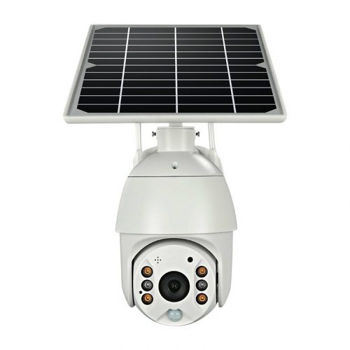 SilverHome Solar WIFI/Vezeték nélküli kültéri vízálló PTZ CCTV biztonsági IP kamera 1080P 2MP PIR