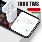 Bluetooth fülhallgató i666 5.0 tws 2019 fehér, érintésérzékeny