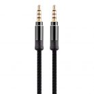 Soyink Audio kábel, 3,5mm JackAudio, AUX kábel, 1,5 méter, fekete