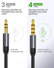 Soyink Audio kábel, 3,5mm JackAudio, AUX kábel, 3 méter, fekete