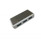 4-portos USB Hub Elosztó/Töltő, BYL-1812 (USB-A -> 4xUSB3.0), fekete-fehér