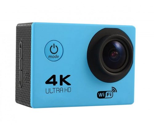 WiFi-s Akciókamera, F-60, 12MP sportkamera, FullHD video/60FPS, max.64GB TF Card, 30m-ig vízálló, A+ 170°, kék