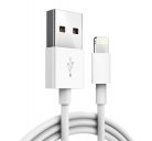 Prémium adat- és töltőkábel, Lightning/USB típusú csatlakozó, 1 méter, fehér