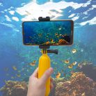 Akciókamera vízben úszó markolat, GoPro Hero/DJI Action/Insta360 Akciókamerával kompatibilis, sárga