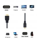 HDMI/Mini HDMI kábel, 1,5 méter, fekete