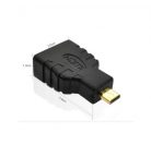 HDMI átalakitó adapter, HDMI->Micro HDMI, aranyozott csatlakozó, fekete