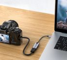 Videó-Audió digitalizáló adapter, HDMI-ről USB-C, videófelvétel és élő közvetítés szerkeztéshez, ezüstszín