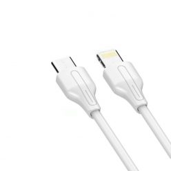   LDNIO adat és töltő kábel LC121i, Lightning/USB-C csatlakozó, 30W gyors töltés, 1 méter, fehér