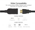 HDMI 2.0 hosszabbító kábel, 1.5 méter, fekete