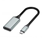 USB-C -> HDMI (anya) multimédiás adapter, USB 3.1, ezüstszín