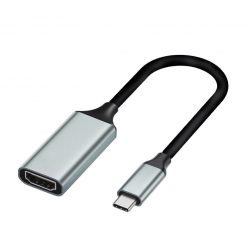   USB-C -> HDMI (anya) multimédiás adapter, USB 3.1, ezüstszín