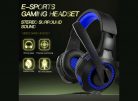 Gamer USB Headset, G-50 USB és 3,5mm jack vezetékes Fejhallgató mikrofonnal, hangerőszabályzó, kék-fekete