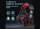 Gamer USB Headset, G-50 USB és 3,5mm jack vezetékes Fejhallgató mikrofonnal, hangerőszabályzó, kék-fekete