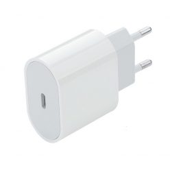 USB hálózati töltő adapter, 1xUSB-C kimenet, 18W, fehér