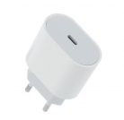 USB hálózati töltő adapter, 1xUSB-C kimenet, 18W, fehér