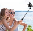 Bluetooth Szelfibot Tripod Funkcióval, vakuval, 18.5cm-71cm, 10 méter távirányító hatótáv, fekete