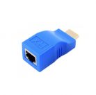 HDMI hosszabbító adapter, 2db Adapter, HDMI/Cat6 Cat6e UTP Ethernet csatlakozóval, akár 15m-ig hosszabbít