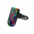 Autós Bluetooth v5.0 FM Transmitter F8, kihangosító, USB foglalat, PenDrive Mp3 lejátszó + SD foglalat, beépített mikrofon