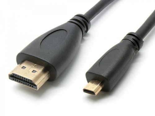 HDMI/Micro HDMI kábel, 1.0 méter, fekete