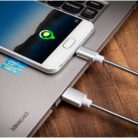 Prémium adat- és töltőkábel, Lightning/USB csatlakozó, 20W gyors töltés, 2 méter, fehér