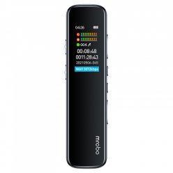   Mrobo Digitális Diktafon RV-19, zajcsökkentés, 8GB, fekete