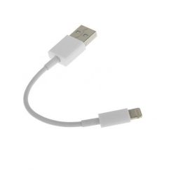   Prémium adat- és töltőkábel, 20 cm, Lightning/USB csatlakozó, 2.1A gyors töltés, fehér