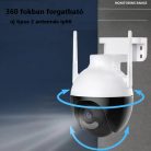 Ezone Intelligens Térfigyelő Kamera H1, 3MP, IP66 vízállóság, kétirányú hang funkció, mozgásérzékelés, éjszakai látás, gyors telepítés, fehér