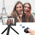 Telefon Stabilizátor, Ulanzi CG01, Bluetooth távirányítós, vakupapucs csatlakozó + 1/4" tripod csavarmenet, fekete