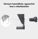 Súgógép Q2, Kamerás és Okostelefon felvételhez, 3db vakupapucs foglalat + 1/4" rögzítő csavarmenet, Bluetooth távirányítóval, élő közvetítéshez vagy interjúhoz, fekete