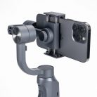 Gimbal F10 Okostelefon Képstabilizátor, 3 tengelyes, automatikus arckövetés, Bluetooth v5.0, újratölthető akkumulátor, fekete