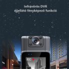 Ultra HD univerzális mini DVR kamera, 1.8″TFT kijelző, 140°-os látószög, hangrögzítővel, éjszakai látással,180°-ban forgatható lencse, fekete