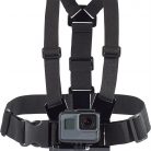 Akciókamera Rögzítő/Tartó mellkasra, GoPro HERO 5 6 7 8 9 10 kompatibilis, fekete