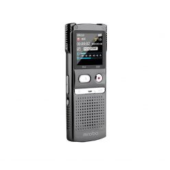   Mrobo Digitális Diktafon M98, zajcsökkentés, alumínium ház, 8GB, ezüstszínű gombok