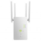 Urlant Wi-Fi WLAN Jelerősítő Repeater, 2,4GHz/5GHz, AC 1200Mbps, 4 antenna, LAN port, fehér