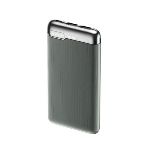 Remax® Powerbank, 10000mAh, külső akkumulátor, 20W gyorstöltés (2xUSB-A), szürke