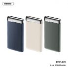 Remax® Powerbank, 10000mAh, külső akkumulátor, 20W gyorstöltés (2xUSB-A), bézs