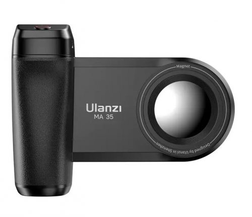 Ulanzi® Telefon Stabilizátor, MagSafe funcióval, Bluetooth távirányítós, vakupapucs csatlakozó + 1/4" tripod csavarmenet, fekete