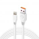 Olesit Adat-és töltőkábel K192, 150 cm, Lightning/USB csatlakozó, 2.4A gyors töltés, fehér