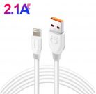 Olesit Adat-és töltőkábel K192, 150 cm, Lightning/USB csatlakozó, 2.4A gyors töltés, fehér