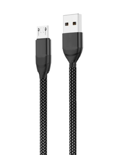 Prémium adat és töltőkábel, 3 méter, MicroUSB/USB csatlakozó, 2.4A gyors töltés