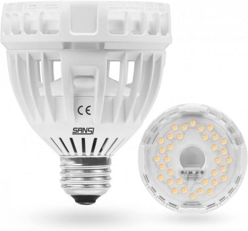 Növénynevelő Lámpa, SANSI 15W A E27 Ø8.5cm 34xLED-es meleg fehér fényű