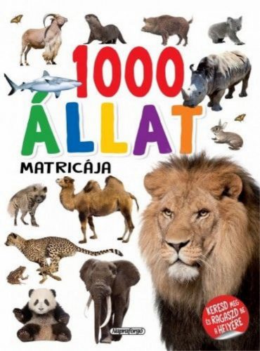 1000 állat matricája - Fehér
