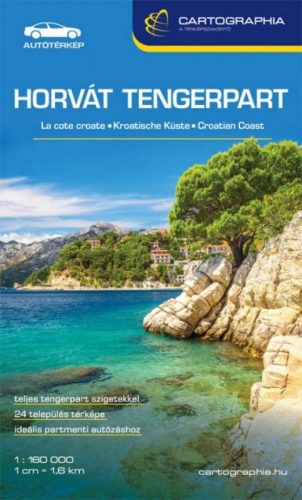 Horvát tengerpart (Adria) térkép