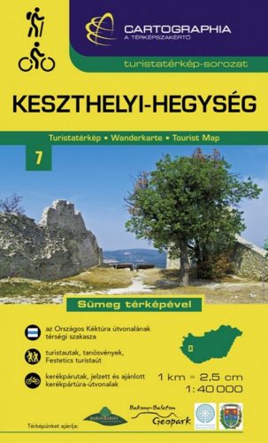 Keszthelyi-hegység turistatérkép