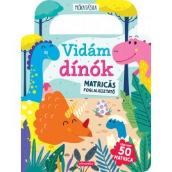 Vidám dínók - Matricás foglalkoztató