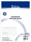 Nyomtatvány, tűzvédelmi oktatási napló, 40 oldal, A4, VICTORIA PAPER, 10 tömb/csomag