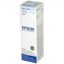   T67354A10 Tinta L800 nyomtatóhoz, EPSON, világos cián, 70ml